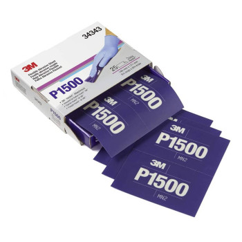 34343 Гибкий абразивный лист Hookit ETS P1500 140 х 171 мм, 3... - фото