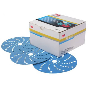 51374 Абразивный диск синий НООКІТ 325U D150 P150, 3М - фото