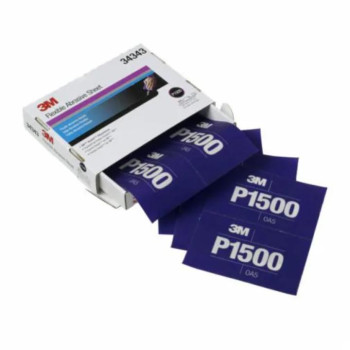 34343 Гибкие абразивные листы 270J 3M HOOKIT, 140х171 мм, P15... - фото