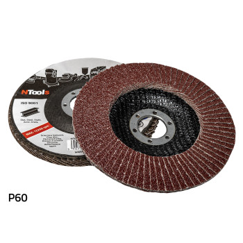 Круг зачистной NTools LL 125 06XLM60 лепестковый для стали 12... - фото