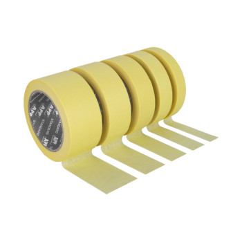 Стрічка малярська APP Standard 60 070052, жовта 60°C, 24мм - фото
