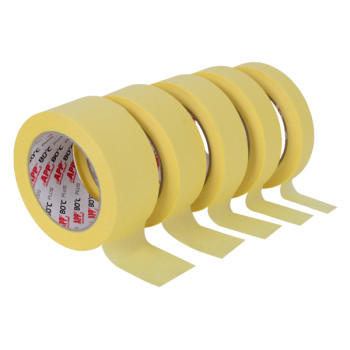 Стрічка малярська APP Plus 80 070102, жовта 80°C, 24мм - фото