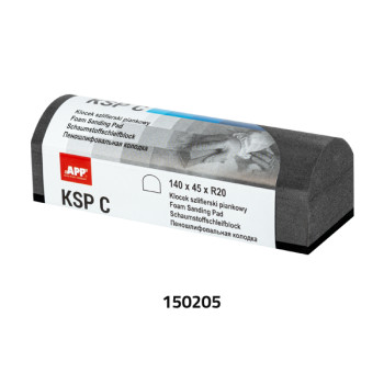 Брусок шлифовальный APP KSP 150205, пенный | C | округлый | 1... - фото