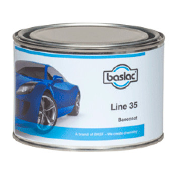Краска оранжевая прозрачная 35-М1230 (0,5л), Baslac - фото