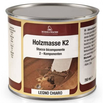 Шпатлёвка полиэфирная двухкомпонентная НOLZMASSE К2 51 дуб (7... - фото