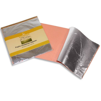 Поталь серебрянная 14 х 14 см, 25 листов, BORMA - фото