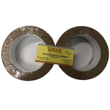 Лента малярная коричневая 36 мм*50 м (t 80/110 ⁰C), GARAGE - фото