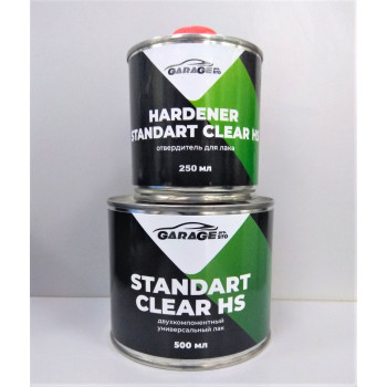 Акриловый лак Standart Clear HS 750 мл, GARAGE - фото