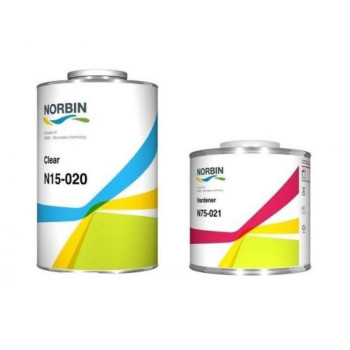 Лак акриловый прозрачный NORBIN N15-020 MS 2:1 + отвердитель ... - фото