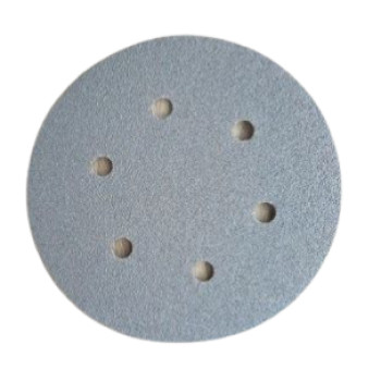 K206 КРУГ ШЛИФОВАЛЬНЫЙ НА ЛИПУЧКЕ D150 P120 6 ОТВ, ONE TECH - фото