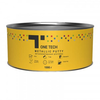 Шпатлівка металізована One Tech Metallic Putty (1,0 кг) з зат... - фото