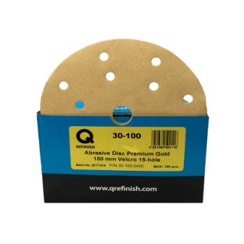 30-100 абразивний матеріал в кругах d150мм 15отв. P0220 - фото