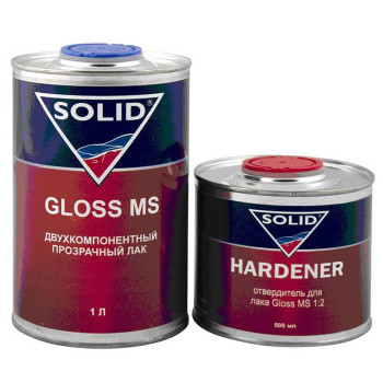 Акрил-уретановый прозрачный лак Gloss MS (1 л) с отвердителем... - фото