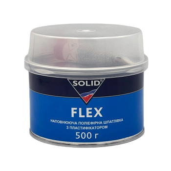 FLEX Шпатлівка по пластику з затверджувачем, 500г, SOLID - фото