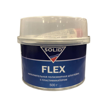 Шпатлевка по пластику SOLID Flex (500 г) с отвердителем - фото
