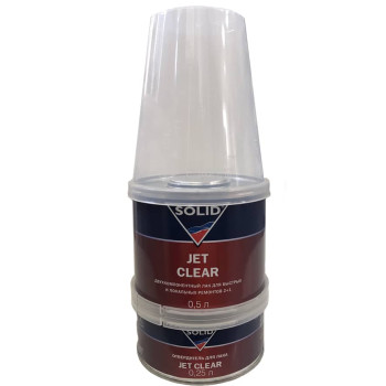  Акрил-уретановый прозрачный лак Jet Clear лак (500 мл) с отв... - фото