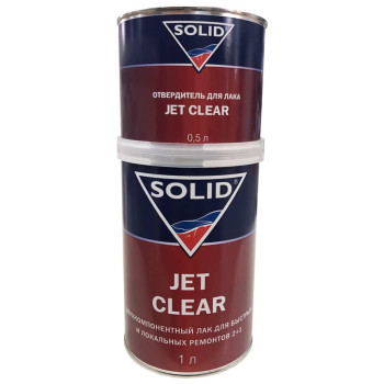 Акрил-уретановый прозрачный лак Jet Clear лак (1 л) с отверди... - фото