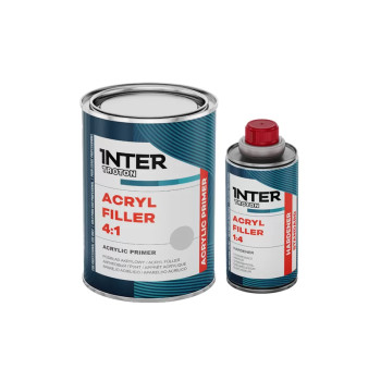 Грунт-наповнювач акриловий INTER TROTON Acryl Filler 4:1, чор... - фото