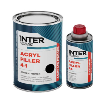 Грунт-наповнювач акриловий "ACRYL FILLER 4:1" чорни... - фото