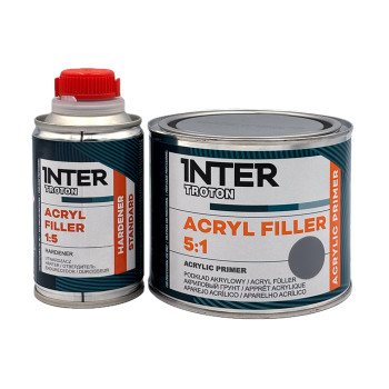 Грунт-наповнювач акриловий "ACRYL FILLER 5:1" сірий... - фото