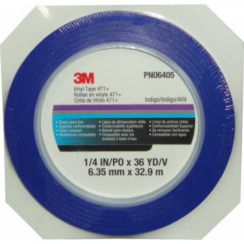 06405 Синя маскуюча стрічка 471 рулон 6мм х 33м - фото