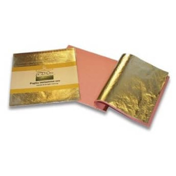 Поталь золотая 16 х 16 см, 500 листов, цвет 2,5, BORMA WACHS - фото